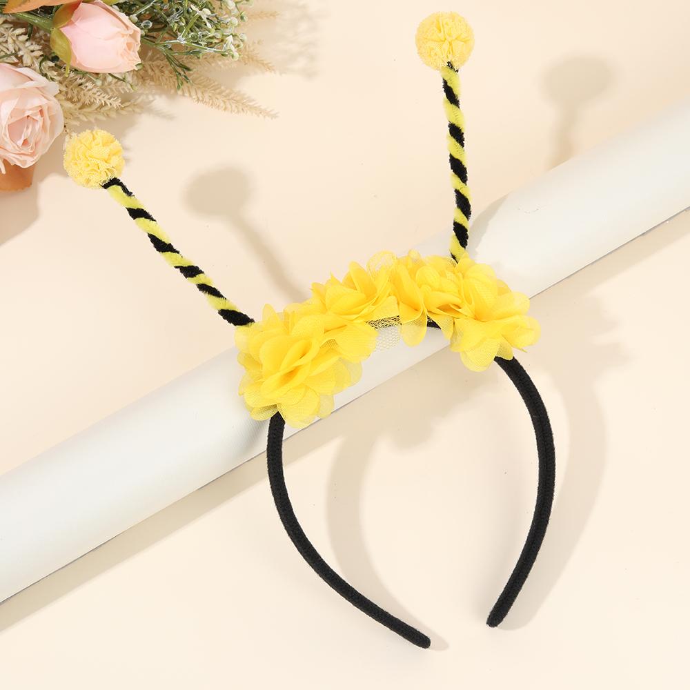 

Ободок для волос «Щупальца пчелы» Детский сценический для девочки и мальчика Милый гибкий с антеннами Косплей аксессуары Мультяшный головной убор