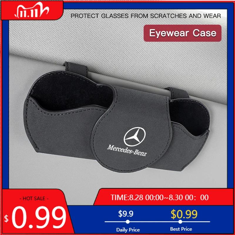 GLC GLB Car Glasses Box Storage Holder Sunglasses Case Glasses Holder Magnetic For Mercedes Benz AMG GT GT4 W204 205 212 GLC GL