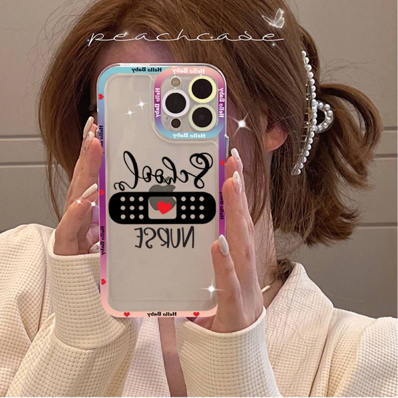 Cartoon Medicine Doctor Nurse Phone Case for iPhone 11 12 13 Mini Pro Max 14 Pro Max Case shell