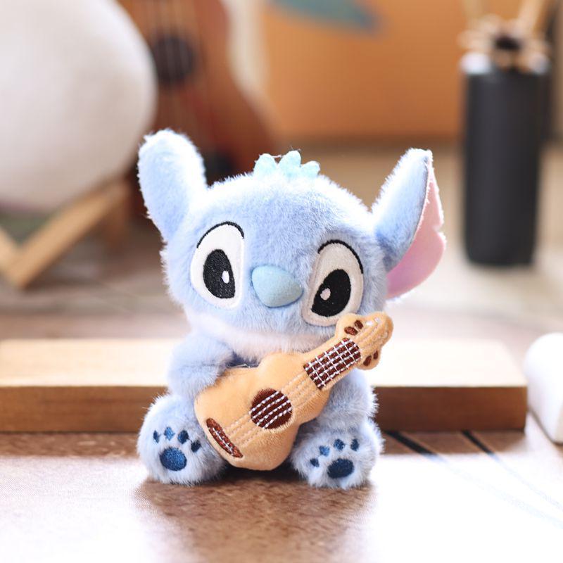 Adorable Capybara Plush Pendant with Floral Quilted Military Coat Keychain