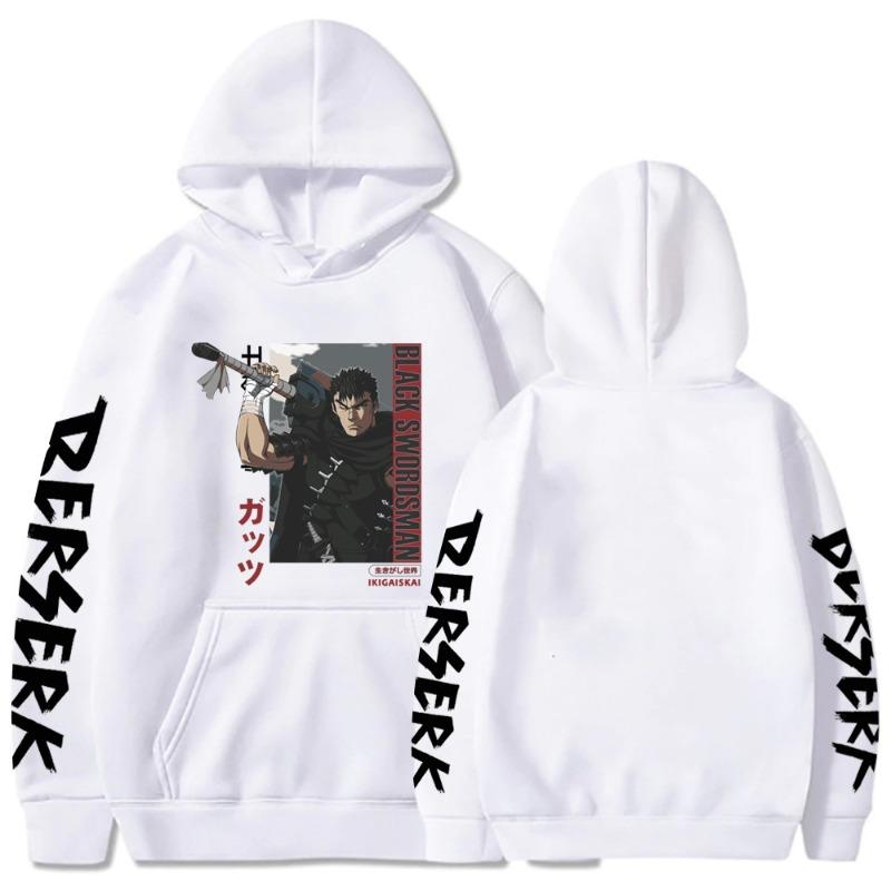 Berserk Guts Japanese Animation Hoodie Fashion Design Men Women Sweatshirt Fleece Oversized Couples Hoodies