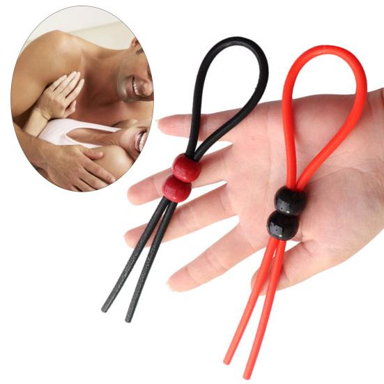 Yousheng Penis Cord Universal Novelty Silicone Delay Ejaculation Lock Ring Buckle Rope for Male