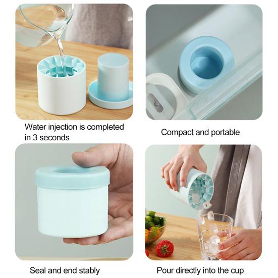 Mucegai din silicon pentru cuburi de gheață, eliberare ușoară, flexibil, pentru aparat de gheață cu 40 de cuburi, pentru cocktailuri cu whisky și gheață