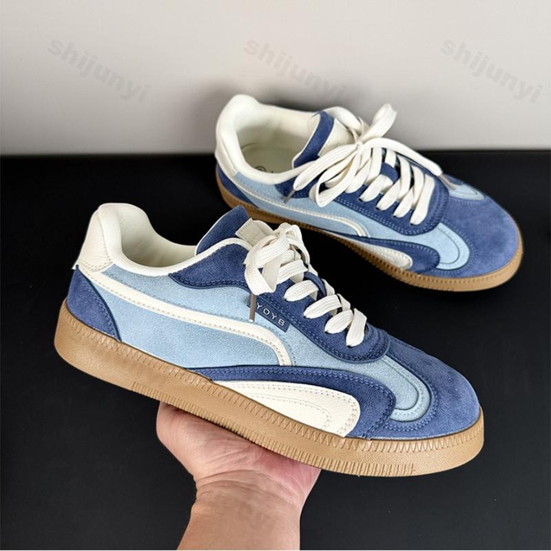 Lightweight Casual Board Shoes Men's Autumn New Vintage Comfortable Vulcanized Shoes Outdoor Non Slip Fashion Lace Up Sneakers