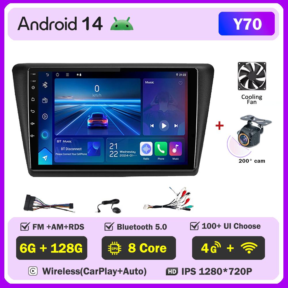 Pentru Skoda Rapid NH3 NH1 2012-2020 Player Radio Auto Mașină Carplay Ecran Autoradio Mirror Link Touch Screen Sisteme Inteligente Auto