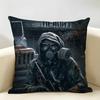 SStalker  Cool Game Cushion Cover Natural Linen Organic Fabric DoubleSided Printing Room Sofa Decor Pillow Case