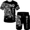 16 summer new fashion 1D lion print men's sportswear 1-piece wholesale
