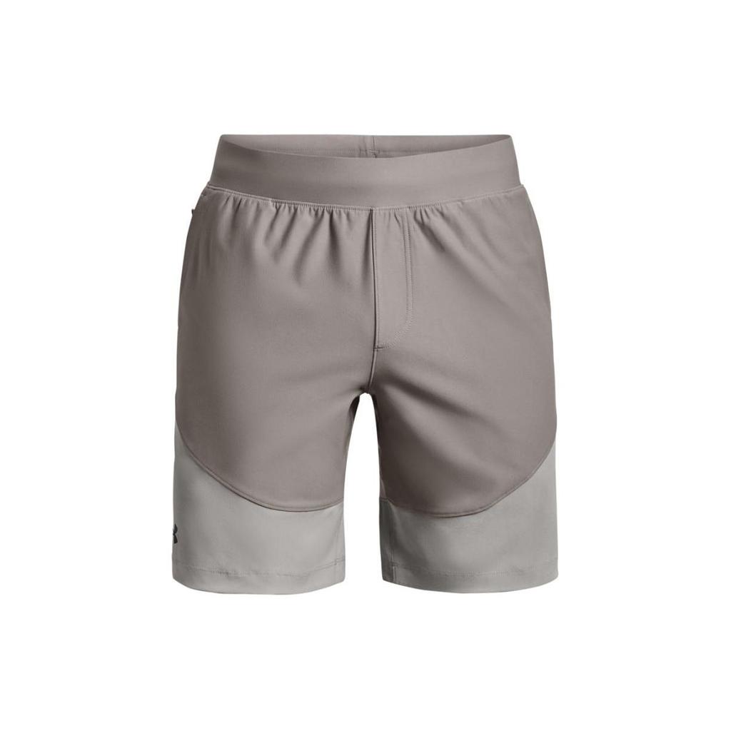 Under Armour Unstoppable Hybrid Color Block Mid-Rise Slim Fit Sports Shorts Men shorts Light-Gray 1373780-294