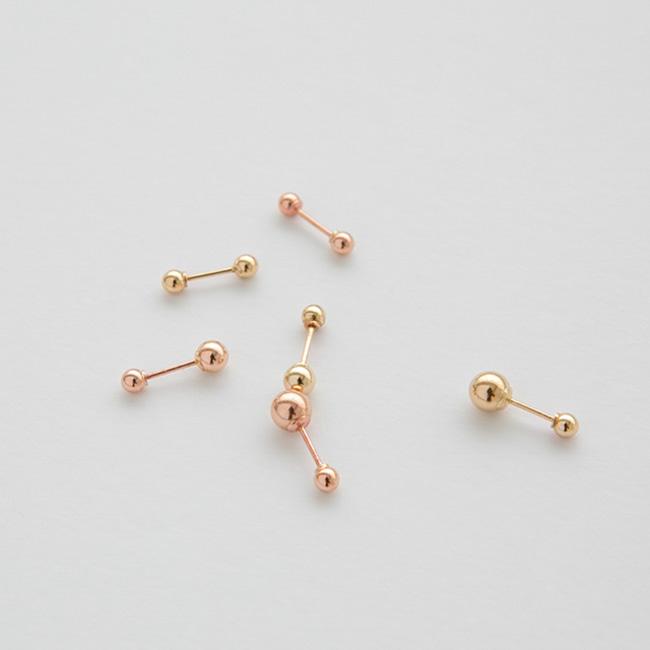 Lunne 14K Ball Piercing (14K Gold) #Pi01 (A Type)