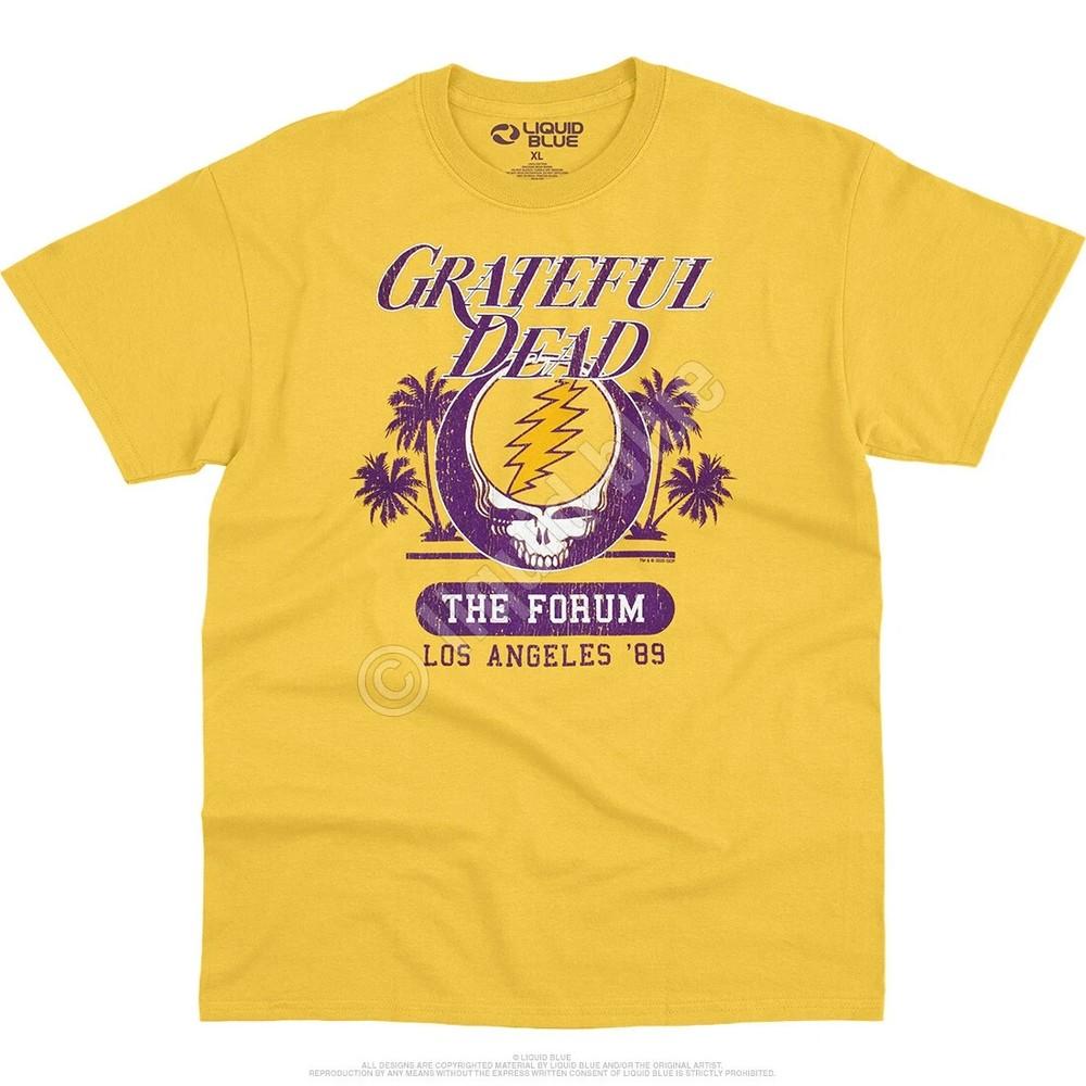 RARE! GRATEFUL DEAD-THE FABULOUS FORUM 1989-GOLD T-SHIRT S-5XL Garcia Hot New Unisex T-Shirt L