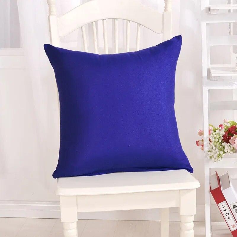 candy colored pillowcase solid color throw  birthday   decorative  funda de almohada kussensloop