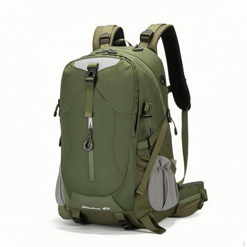 Mountaineering Backpack Lightweight Hiking with Frame Breathable Outdoor Rucksack Mesh