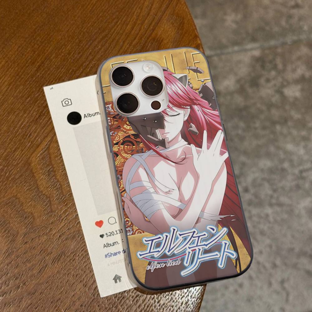 Classic Anime E-elfen L-lied Vintage For IPhone 15 16 17 14 13 Pro Max 16E 16 Plus 17 Air Corrugated Shockproof Phone Cover iPhone 16pro max