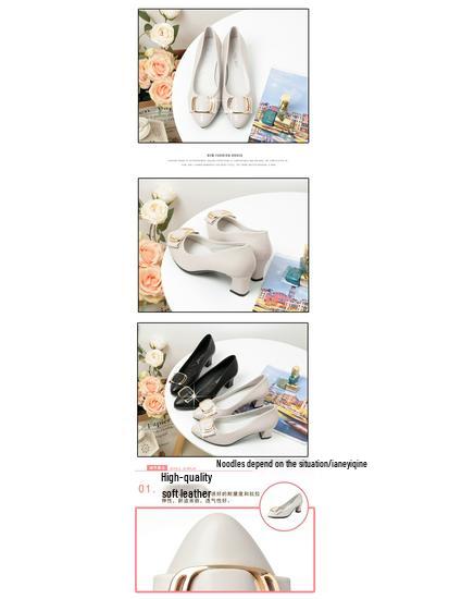 2020 Comfortable Soft Sole Leather Mid-Heel Shoes for Women and Seniors – Perfect for Spring and Autumn