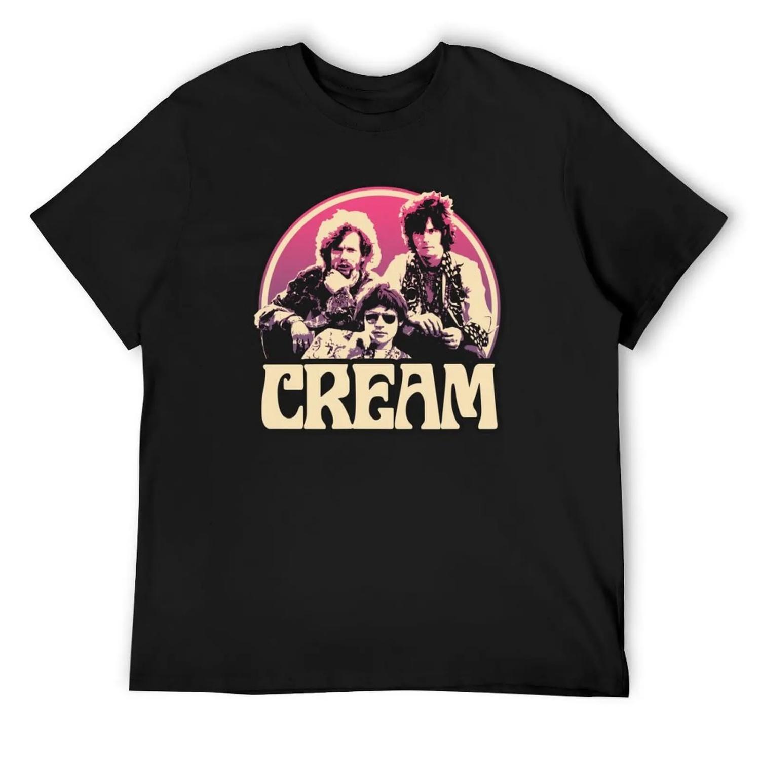 Cream Band T-Shirt new gifts and t-shirts Blouse fashion shirts Anime t-shirt men graphic t shirts S