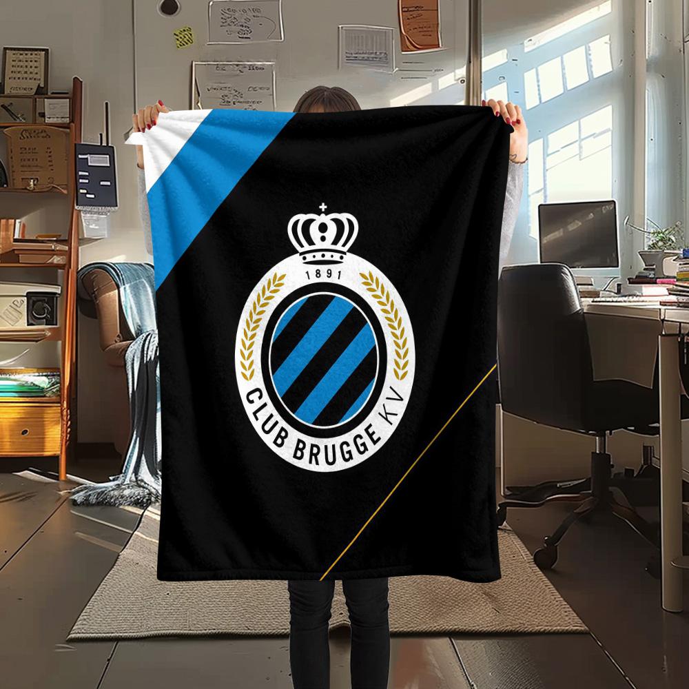 Club Brugge KV Flannel Blanket, High Quality Comfortable for All Seasons, Home Decor, Warmth and Comfort
