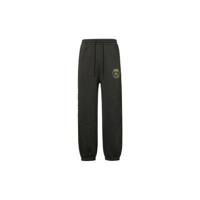X PSG Paris Saint-Germain Alphabet Drawstring Casual Joggers With Fleece Lining Men Bottoms Sequoia-Green DZ2950-355