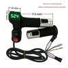 Green Screen 3-Speed Voltage Display Electric Bicycle Throttle Grip 123V