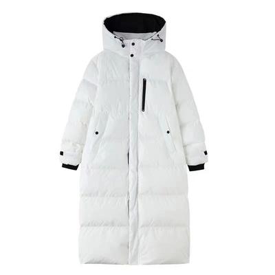 Parka Quente de Inverno Casaco Longo de Penas Feminino Casaco de Neve Jaqueta com Capuz Feminina Quente Espesso Elegante Agasalho Feminino à Prova de Vento