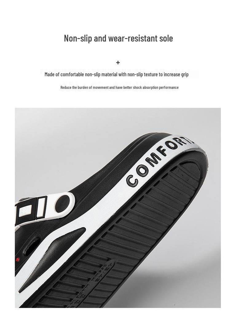 Sandalias y Zapatillas EVA Baotou para Hombre - Verano Antideslizantes Estilo Coreano Zapatos de Playa