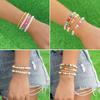 BohemiaColorful Acrylic Hand Beaded Bracelet Women Elegant Temperament Wedding Banquet Jewelry Accessories