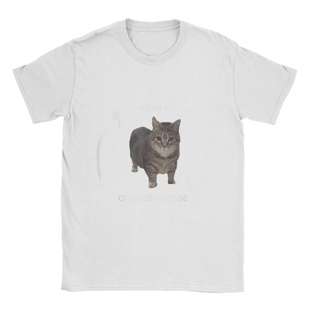2025 Summer Men Oiia Oiia Cat Meme 100 Pure Cotton Printed Tshirt Funny Clothing Unique Short Sleeve Round Collar Tees Y2k