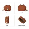 Cute coin change bag female mini cartoon small wallet earphone storage bag bear large capacity