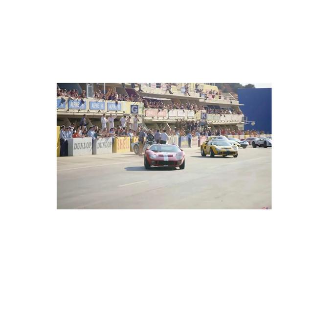 Solid Wood Frame 24 Hours Of Le Mans Original Race Car Poster Print On Canvas Wall Art Painting Picture For Living Room Home Decoration