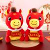 Year of the Horse Mascot Doll Company Annual Meeting Gift Plush Toy Zodiac Red Horse Doll Ornament