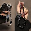 Cute Butterfly Crystal Beaded Phone Chain Women Fashion Luxury Hand-beaded Pendant Phone Lanyard Gifts
