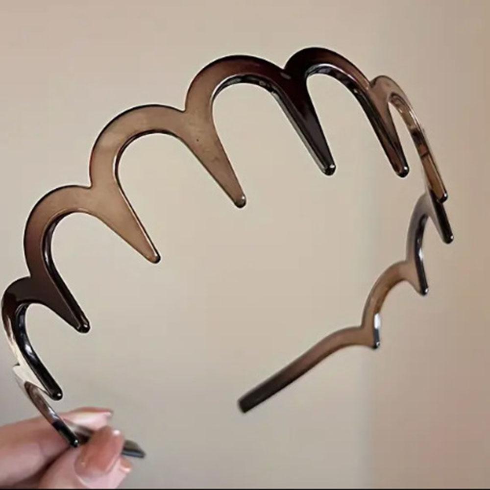 Fashion Glasses Frame Shape Acrylic Hairbands Women Lady Toothed Headband Anti-slip Hair Hoop Fashion Hair Accessory Decor Props