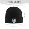 Attack on Titan Logo Print Beanie Hats Unisex Bonnet Hats Outdoor Knit Hat Autumn Winter Warm Head Wrap Caps Skullies Beanies