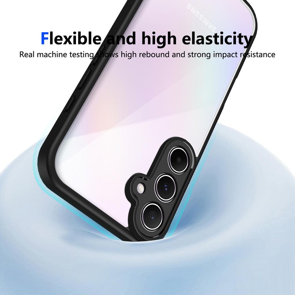 For Samsung Galaxy S23 FE Case Matte Skin Touch Clear PC+TPU Shockproof Phone Back Cover