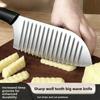 Artiglio da cucina per tagliare patate, coltello ondulato per verdure con motivi ondulati, utensile da taglio di forma particolare