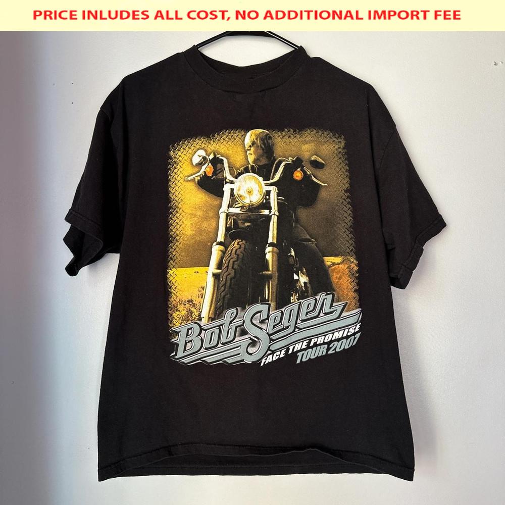 Vintage Bob Seger Face The Promise Gift For Fans Black S-5XL Shirt LL731 Unisex T-Shirt XL