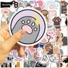 10/60pcs Cute Cat Paw Print Stickers Cat Paws Graffiti Stickers for DIY Luggage Laptop Skateboard Motorcycle Bicycle Stickers