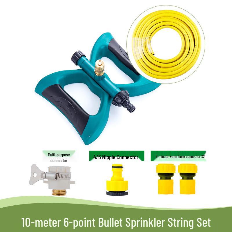 360° Rotating Garden Sprinkler for Lawn, Flower Watering, and Roof Cooling