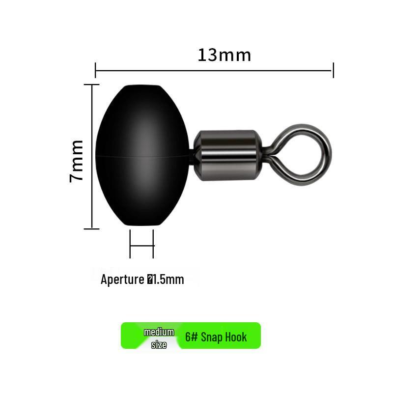 Outdoor Fishing Accessories Set: Fluorescent Fork Connector, Balance Bar, Luminous Gourd Swivel, and Figure-8 Connector
