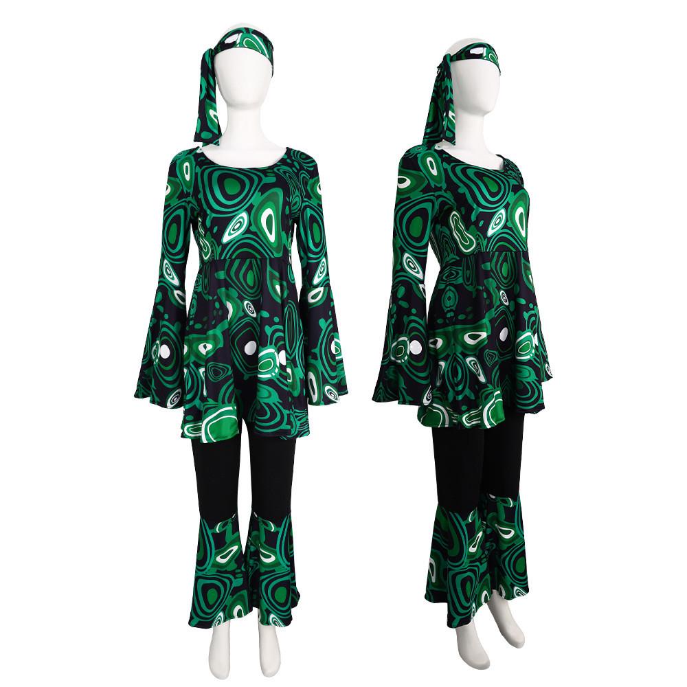 Costume Hippie Cosplay Halloween Polyester Unisex Stage Outfit Party Clothing