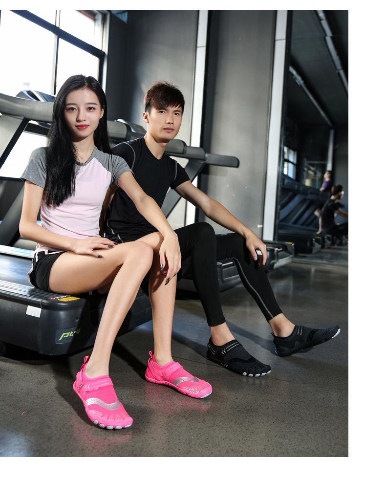 Lightweight Indoor Fitness Shoes for Gymnastics, Yoga, and Squats - Soft Sole Five-Finger Design for Men and Women