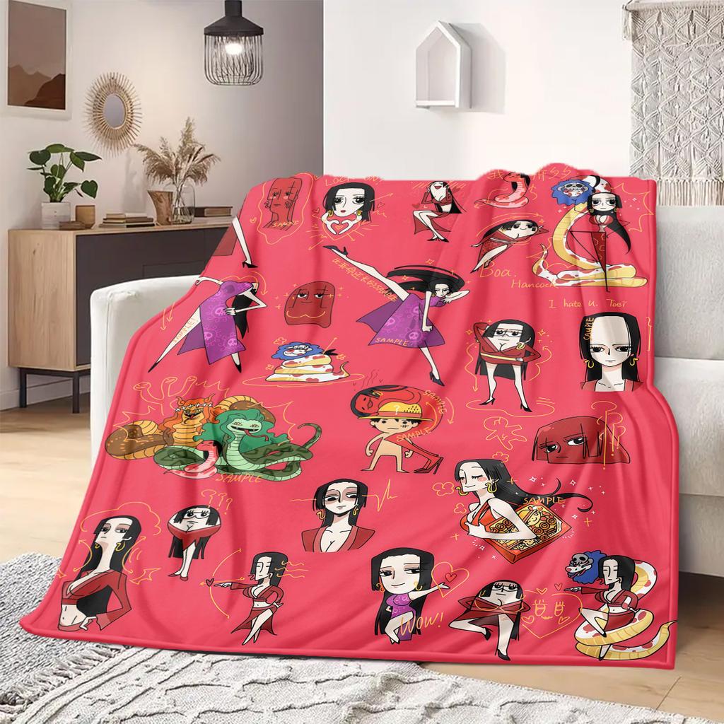 ONE PIECE Anime Print Blanket Warm Comfortable Flannel Blanket Suitable for Bedrooms,Sofas, Beds,Chairs,Travel -QIAO87