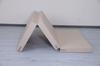 Gymnastic mattress Satellite 180x100x10 cm three-piece - beige