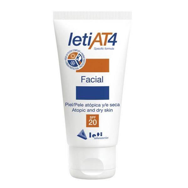 Protection du visage multidefensa de la peau atopique contre les rayons UVA-UVB du rayonnement solaire, le froid et la pollution.
