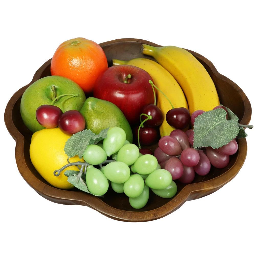 12 Piece Handmade Artificial Fruit Set Lifelike Faux Fruits for Decor Use