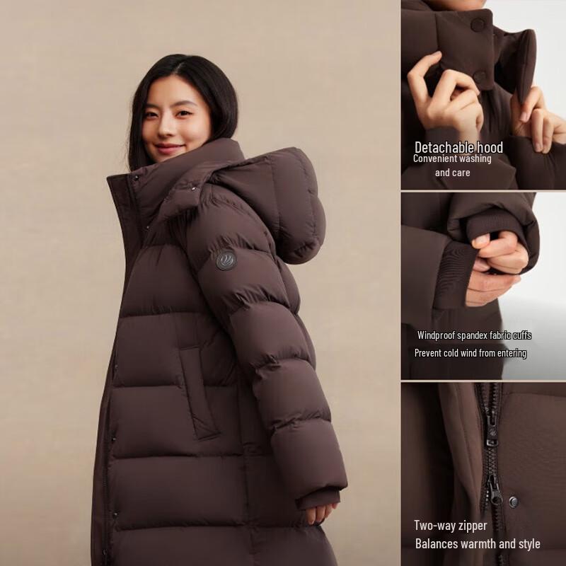 BOSIDENG B250245388 Casual Hooded Thick Down Jacket