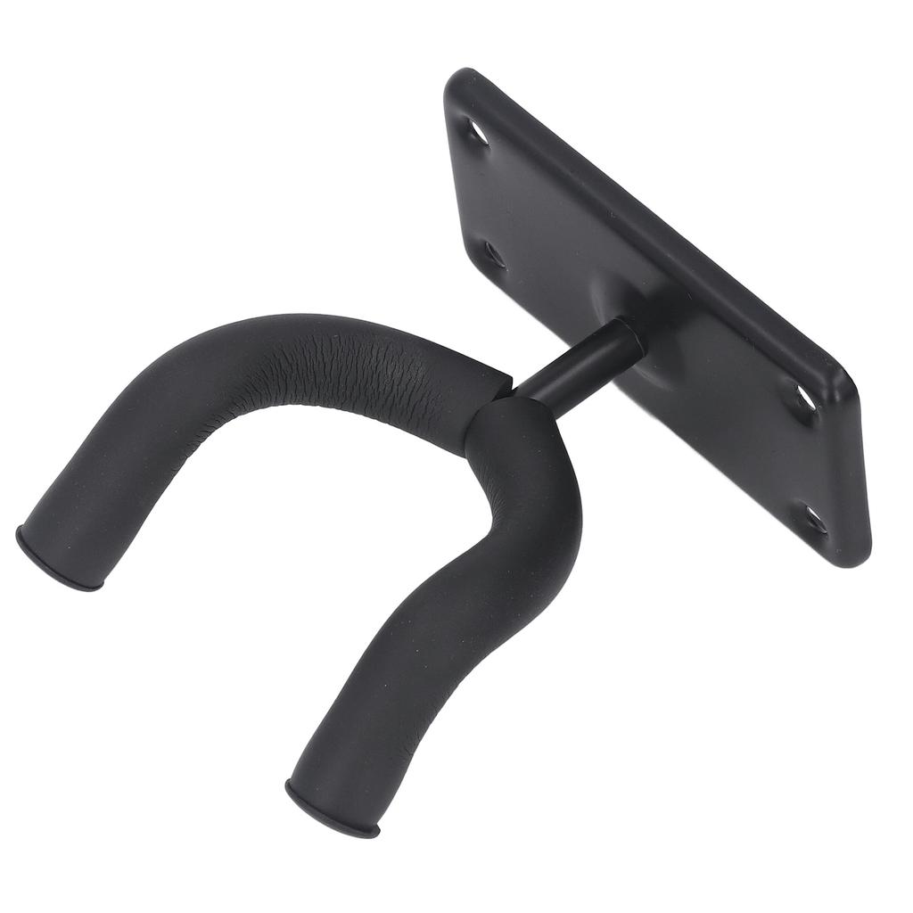 Guitar Wall Mount Hanger Hook 4 Holes Acoustic Electric Bass Metal Holder for All Size Guitars Black