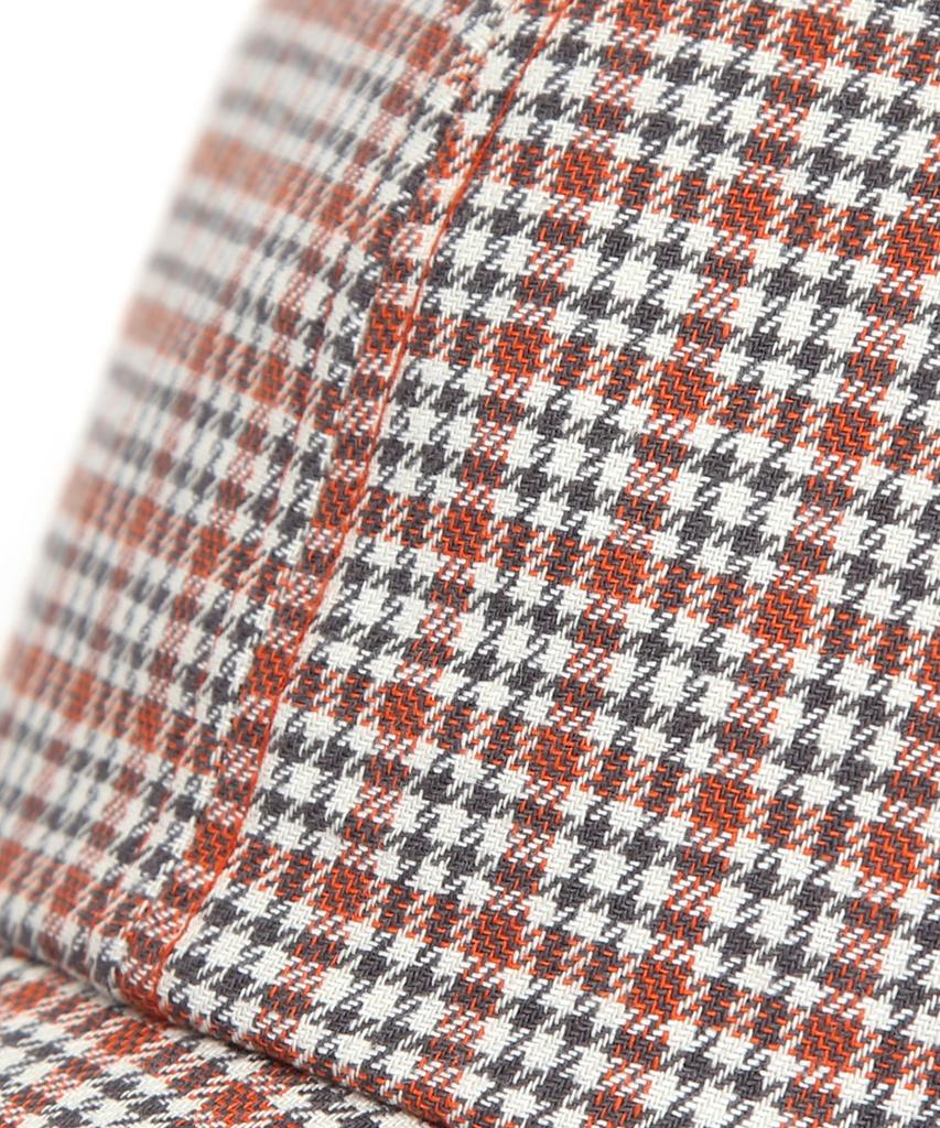 Eondeokeonteulol Check Pattern Ball Cap Pop Hound / Authentic Bb / Orange Check
