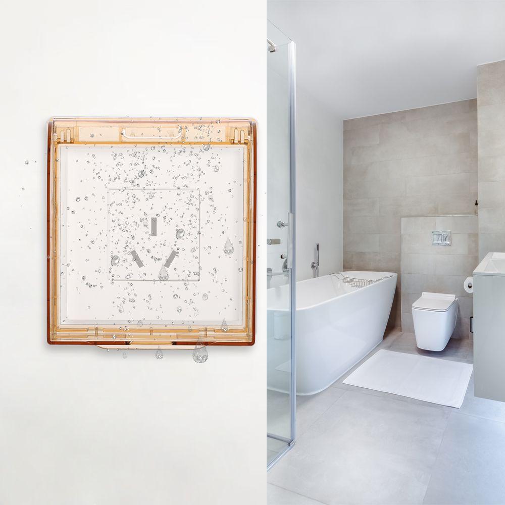 Splash-Proof Box Self-Adhesive Electric Plug Cover Wall Socket Waterproof Box Switch Protective Cover Protection Socket