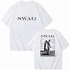 2026 Summer Bieber SWAG 2025 Justin Album Tshirt 2 Sided ONeck Short Sleeve Shirts Fans Gift Hip Hop Streetwear Mens Clothing