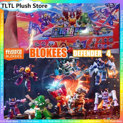 New Blokees Transformation Defender Version 4 Blind Box Rodimus Prime Hot Rod Grimlock Dinobots Blitzwing Action Figures Gifts